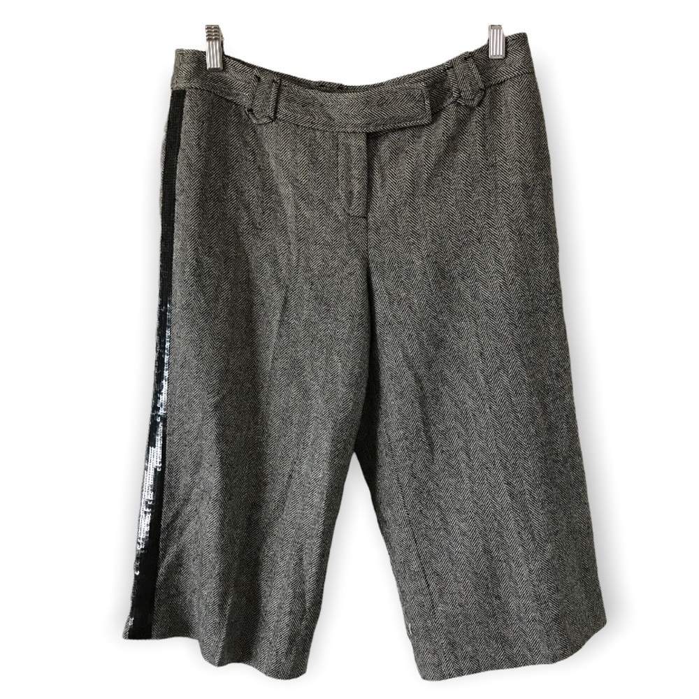 Ann Taylor loft petites tweed tuxedo cargo cut pants